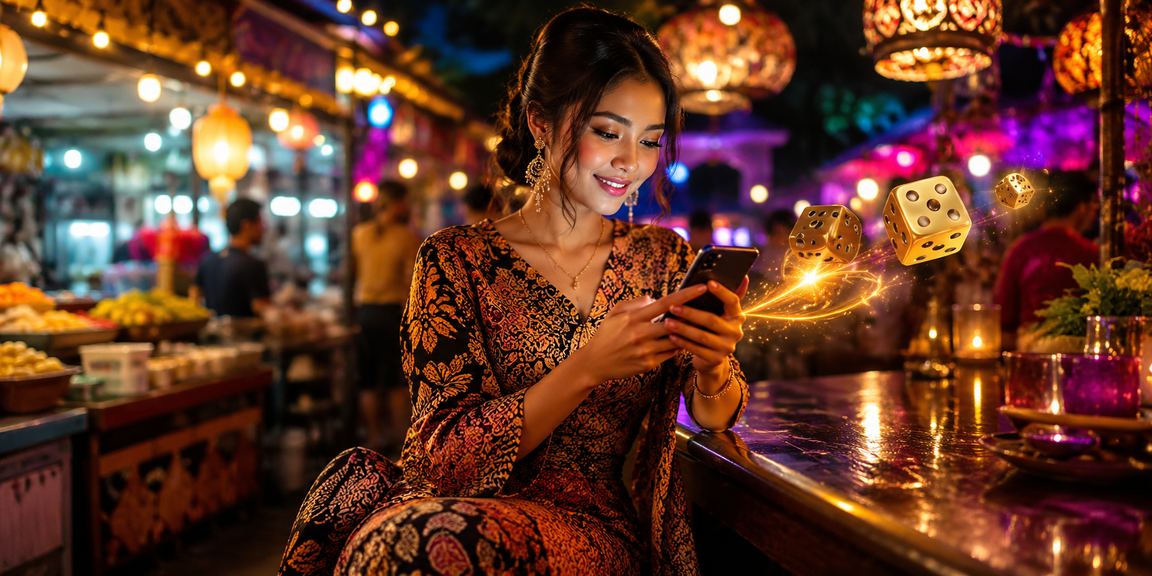 Permainan dadu tradisional berlatarkan batik Kedah